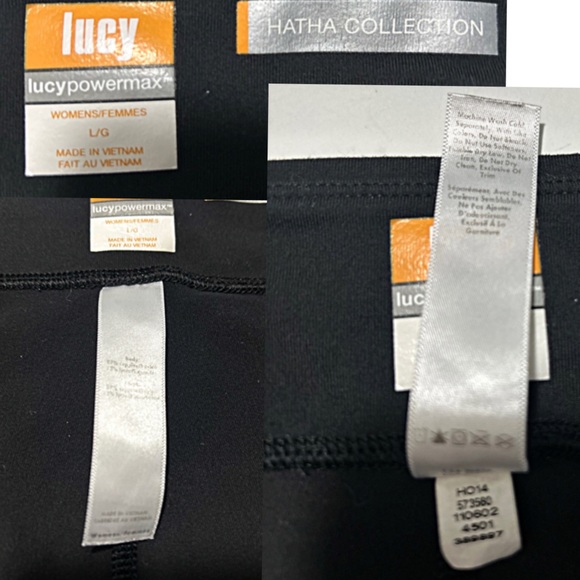 Lucy. Lucypowermax, Hathaway Collection black ankle length, yoga pants - Picture 4 of 4